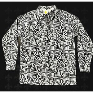 Halara Print Button‎ Down Shirt and Shorts Set XS